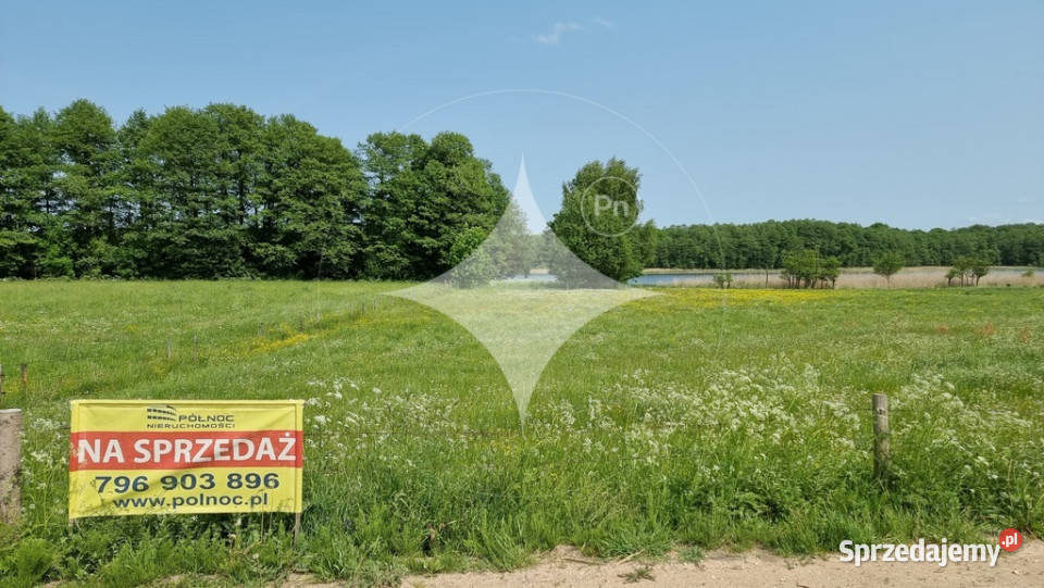 Działka rolna linia brzegowa Jez Krzywe Mazury Sprzedaż