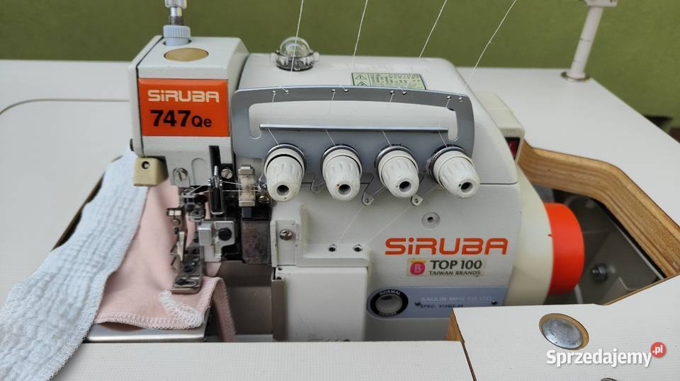 Maszyna krawiecka owerlok SIRUBA Podrzecze