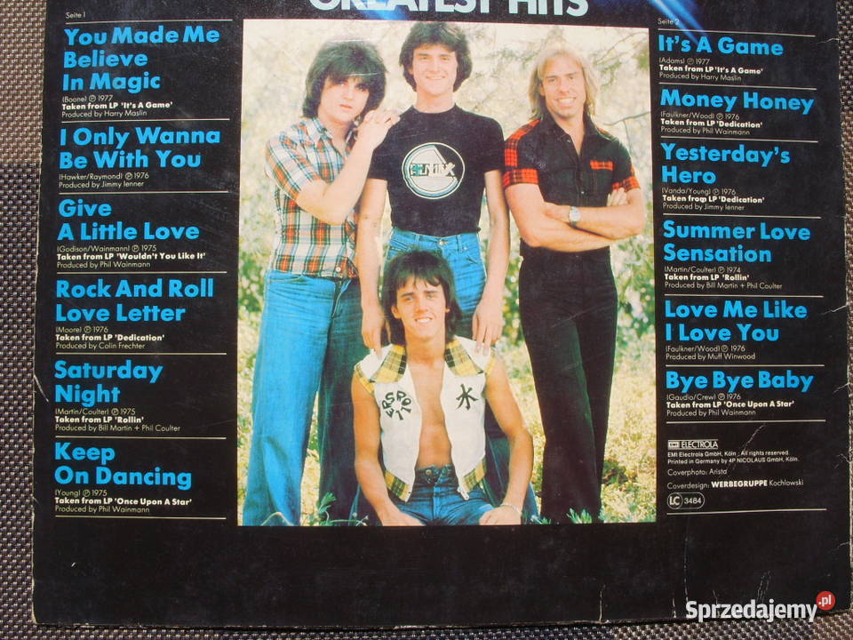 Winyl LP BAY CITY ROLLERSGREATEST HITS EMI Płyty i kasety dolnośląskie Wołów