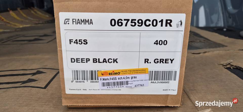 Markiza Fiamma F45S bez adapterów 400 szer Pozostałe Gutowo Małe