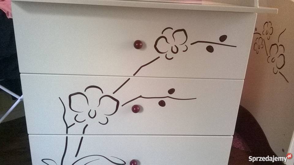 Komoda Meblik orchidea bordo opolskie