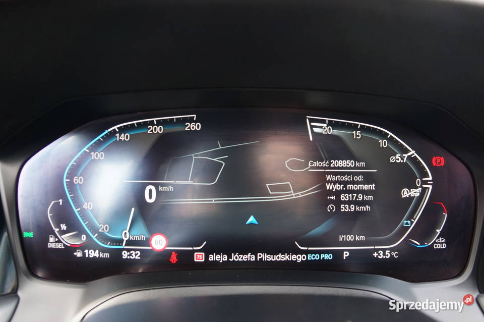 BMW 320d XDrive 20 Diesel 190 4x4 Navi LED światła przeciwmgielne Nowy Sącz