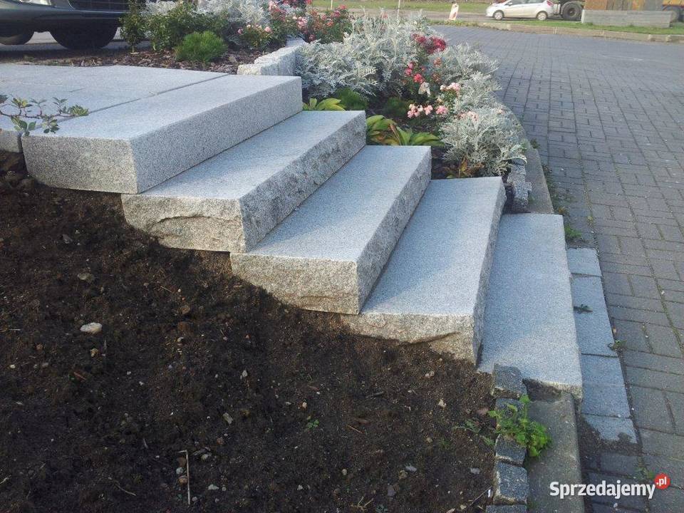 Stopień Blok granitowy G602 łupany i Kraków