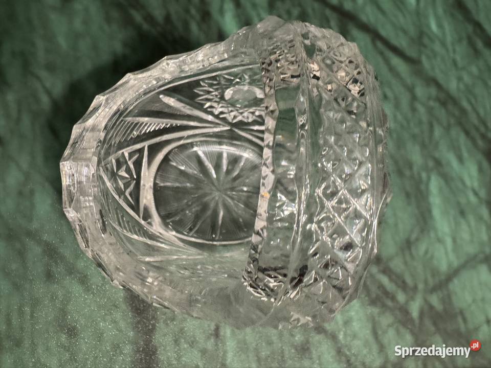 Koszyczek kryształowy z czasów PRL mały lata 80 Częstochowa