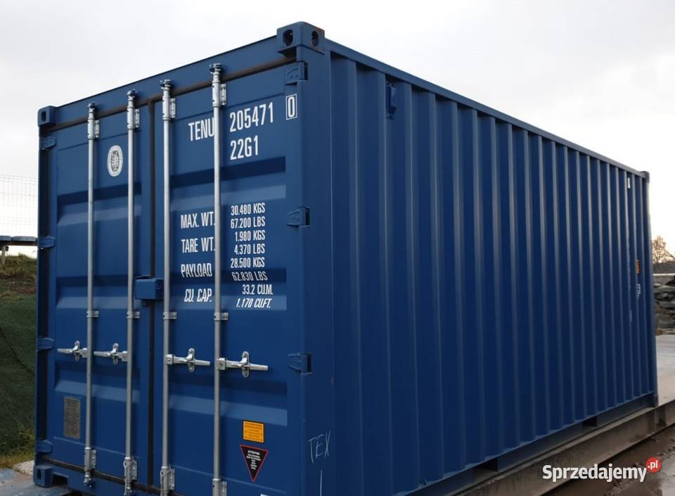 Nowe kontenery 20DC DV RAL5010 PROMOCJA sprzedam Gdańsk sprzedam