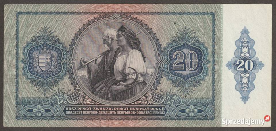 WĘGRY 20 PENGO 1941 C Łódź