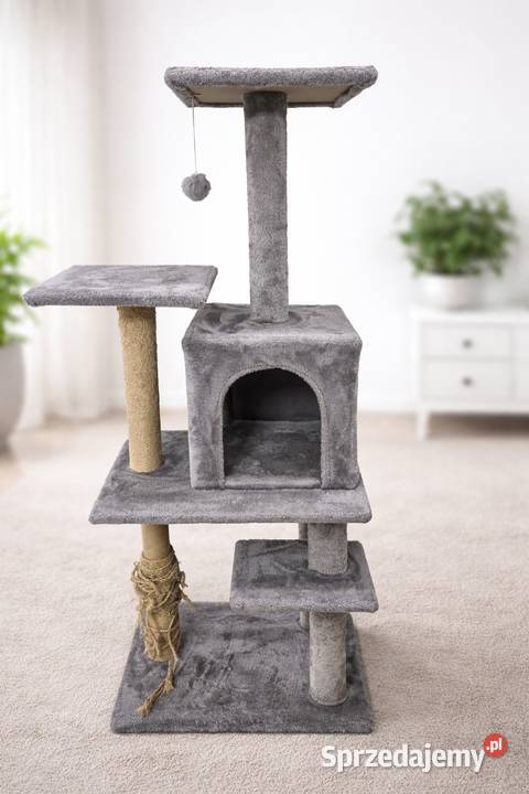 Duży drapak kota wielopoziomowy z budką i śląskie Rybnik sprzedam