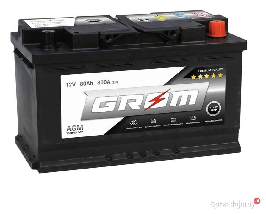 Grom Agm 80Ah na gwarancji sprzedam