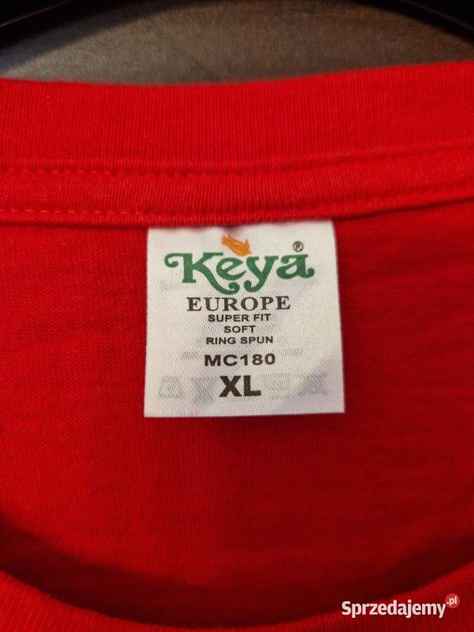 tshirt czerwony A słowo ciałem sie stało XL Tłuszcz