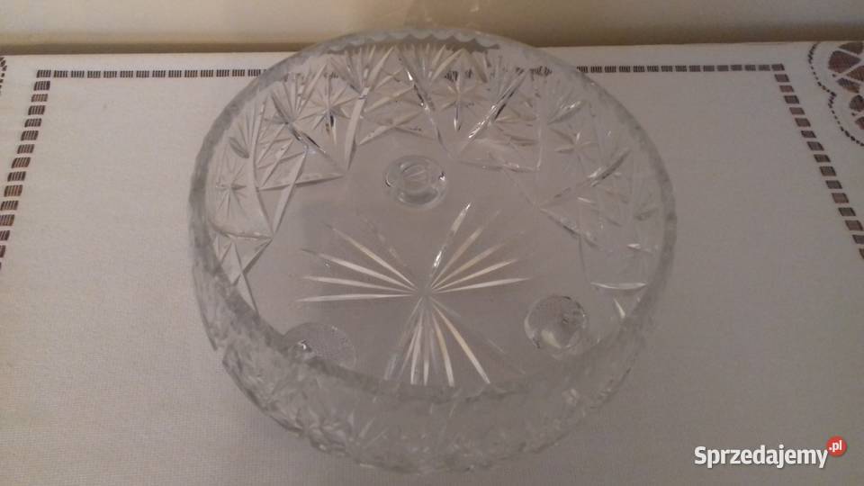 Owocarka kryształowa duża Vintage do sprzedania