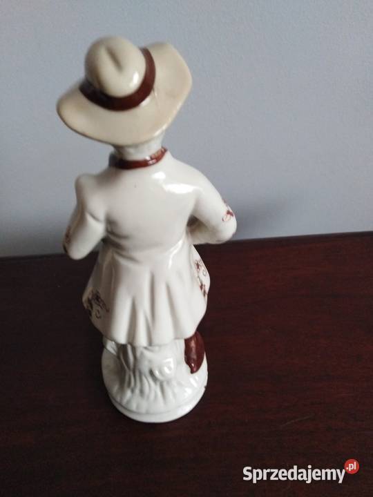 Porcelanowa figurka muzyk skrzypek antyk Miejsce Piastowe sprzedam