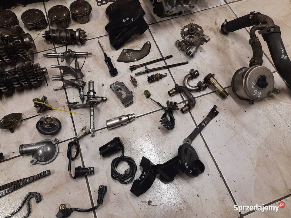 Yamaha r6 silnik części RJ05 głowica wał Jelenia Góra