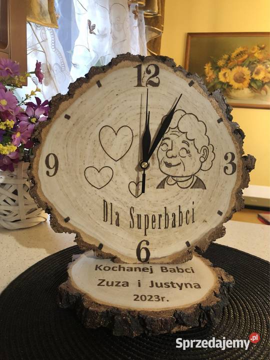 Zegary ścienne na stojaku Dzień Babci Dziadka Zegary Strzyżów sprzedam