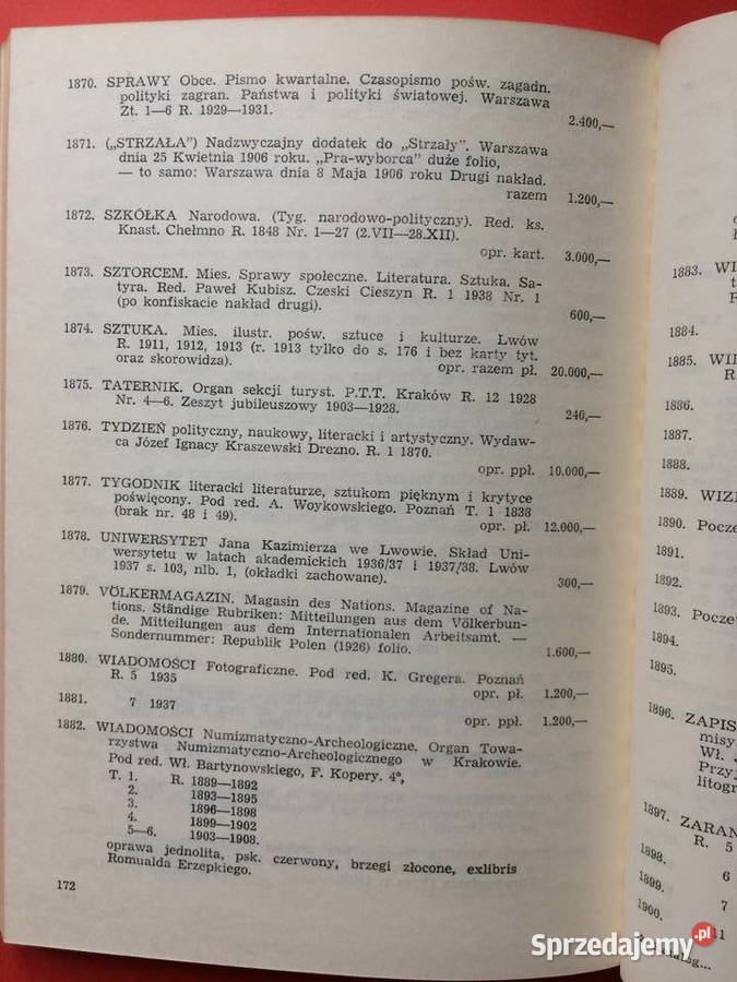 2618 Katalog Książek Poszukiwanych Z Cenami Szczecin