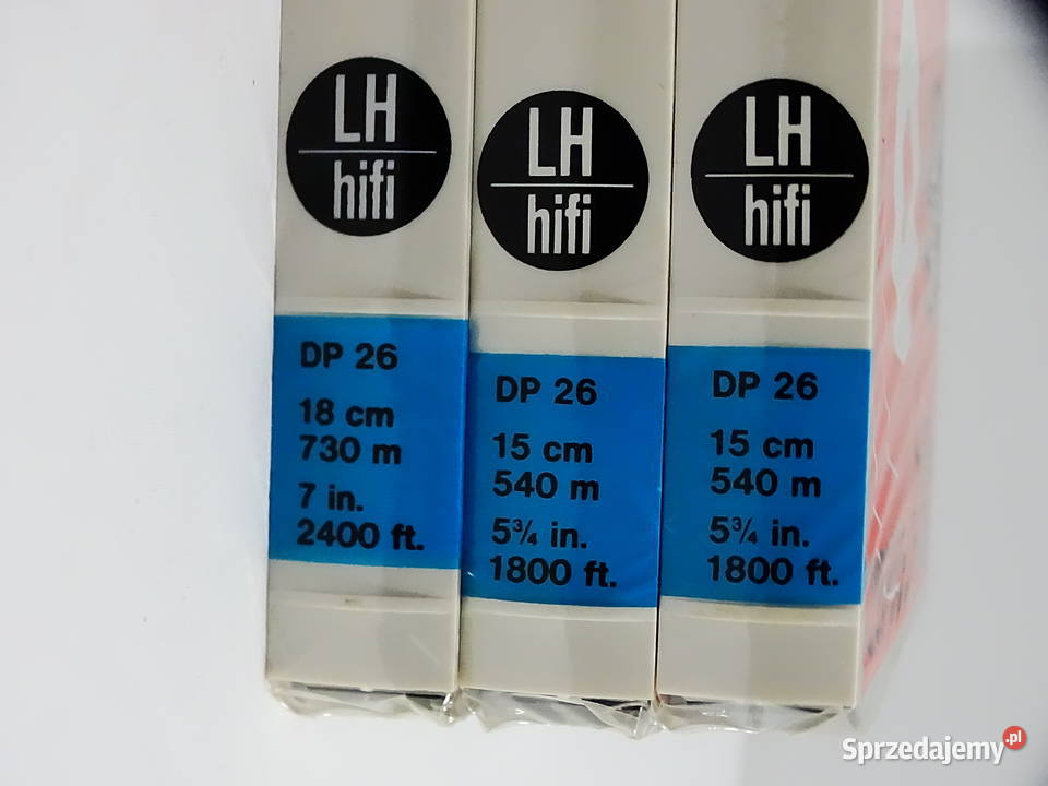 BASF LH HiFi DP 26 zestaw 3 taśm szpulowych Audio Biłgoraj