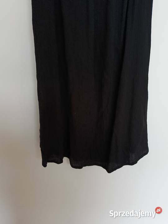 Sukienka damska czarna hiszpanka z falbanką S