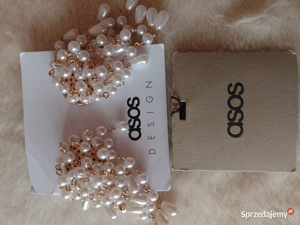 ASOSWytworne długie kolczyki ślubne z Londynu Kraków