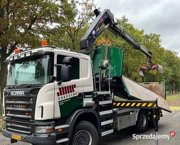 Scania Wywrotka 6x6 z dzwigiem Warszawa sprzedam