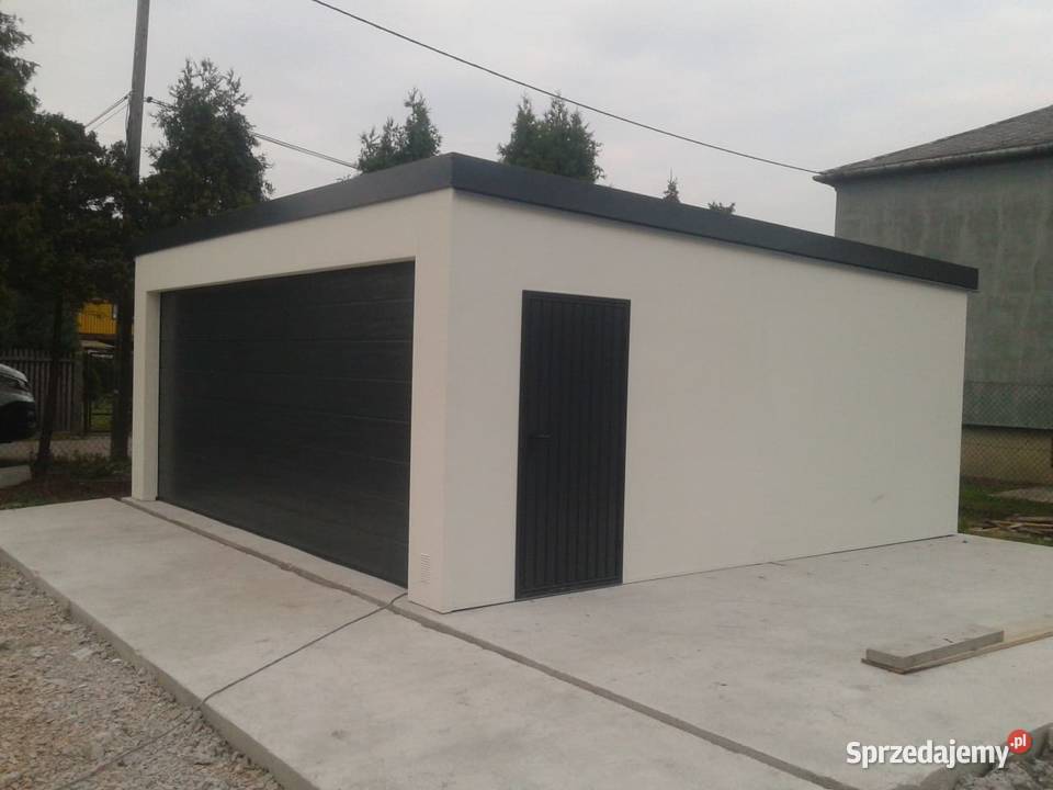 Garaż blaszany tynkowany na raty Kaczyce sprzedam