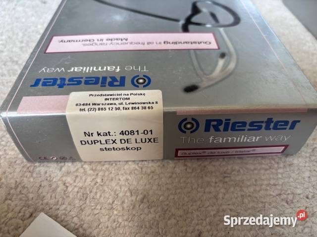 Stetoskop Riester Duplex de Luxe 408101 Łódź sprzedam