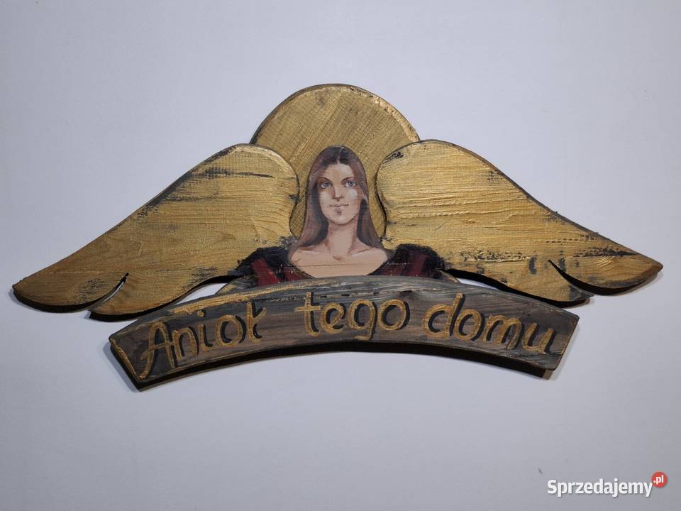 Drewniany obraz rękodzieło vintage hand made Kraków