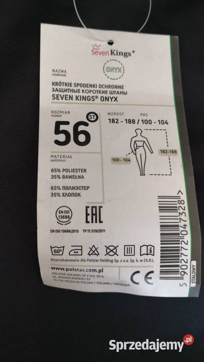 krotkie spodenki ochronne seven kings Odzież ochronna opolskie Głubczyce