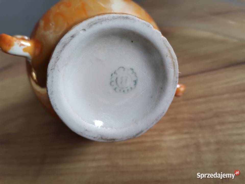 Stara lampa lampka naftowa porcelana Bogucice śląskie Siemianowice Śląskie