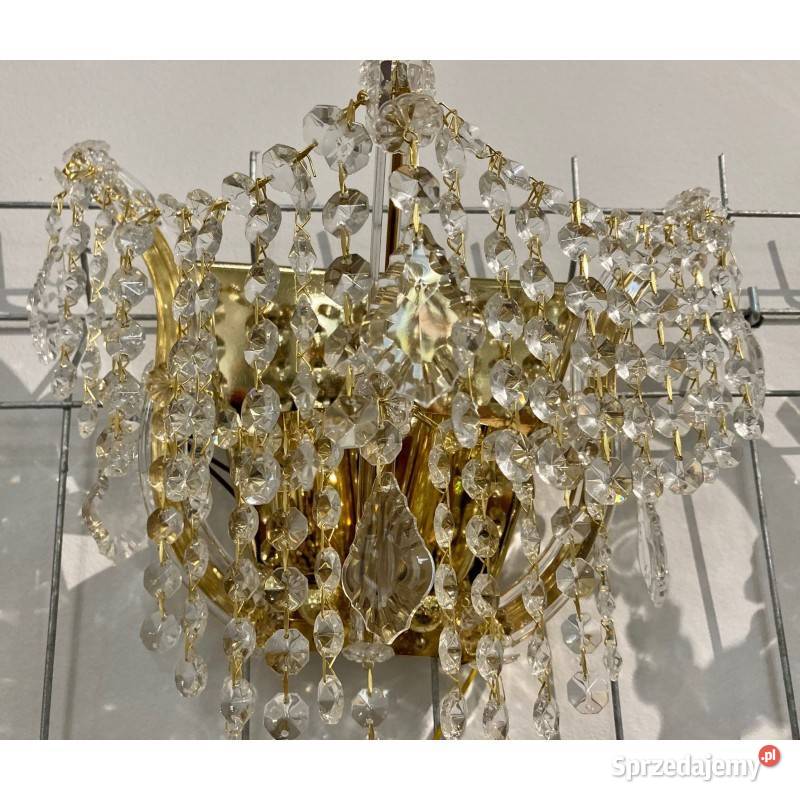 KINKIET KRYSZTAŁOWY N72 ZŁOTY Opole