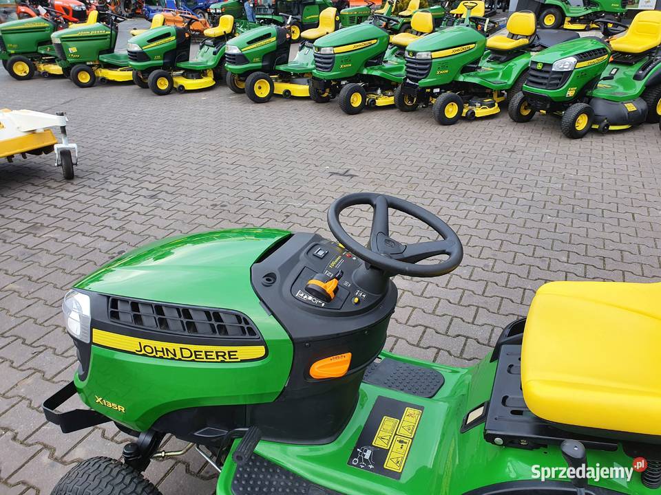 Kosiarka traktor John Deere X135R żeliwna belka Kobiele Wielkie
