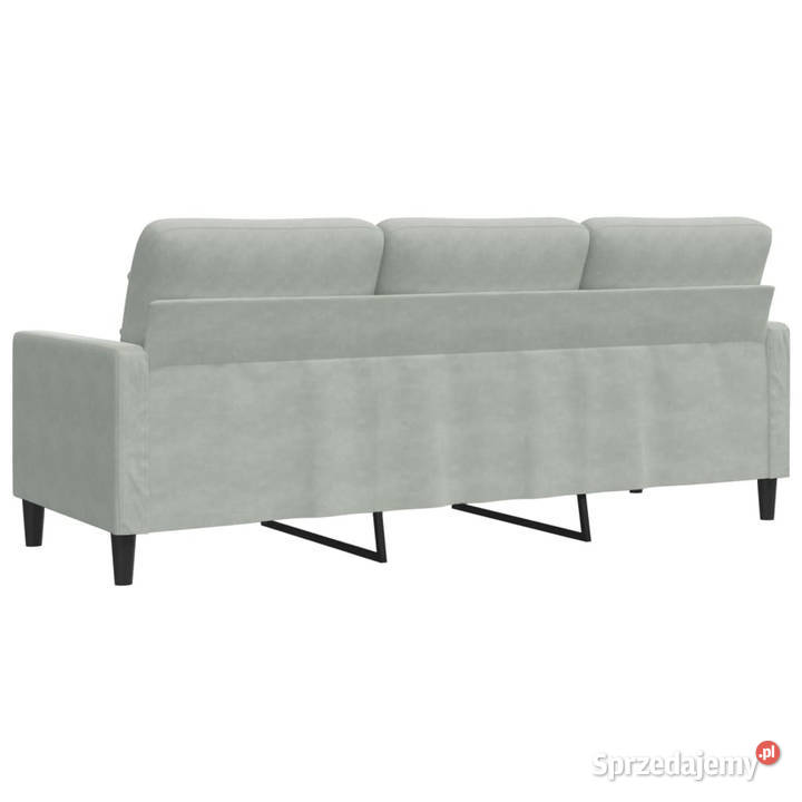 Sofa 3osobowa jasnoszara 180 tapicerowana Warszawa