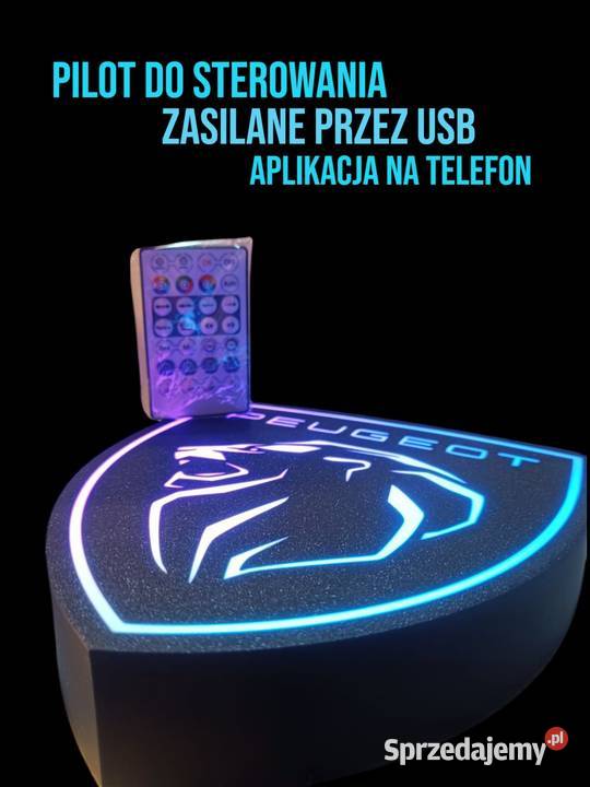 Lampka RGB Peugeot USB Oświetlenie Kołobrzeg