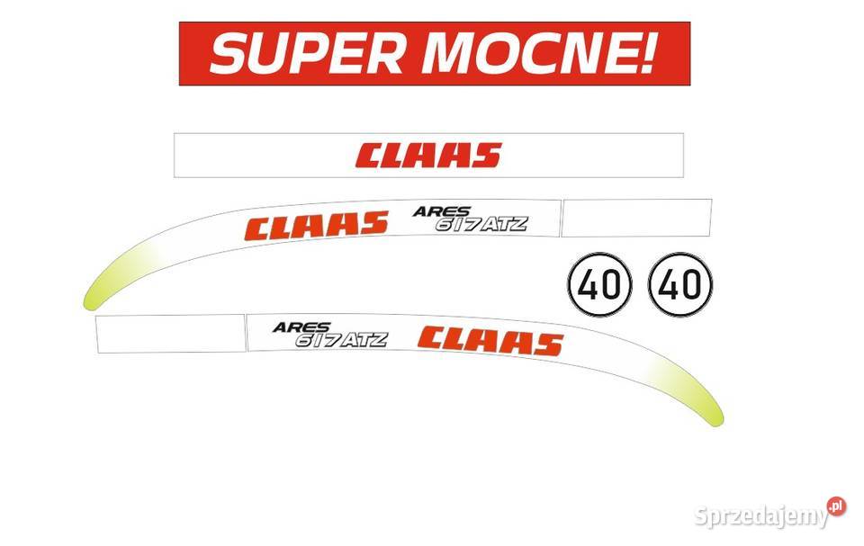 Naklejki Claas Ares 617 ATZ i inne modele super Bydgoszcz