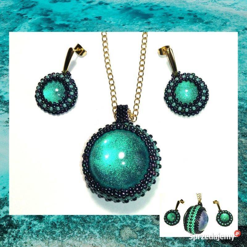 MORSKI WISIOREK KULKA Z KOLCZYKAMI Z ŻYWICĄ Warszawa sprzedam