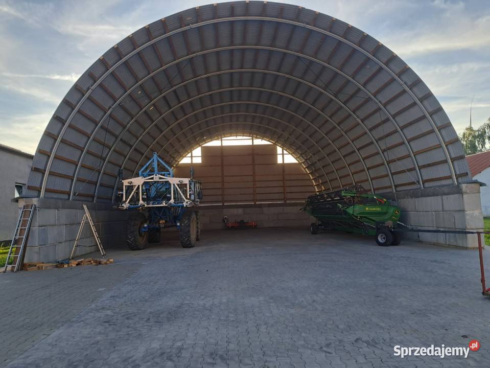 Hala łukowa 145 x 25m magazyn obora słoma garaż Rolnictwo Lisków
