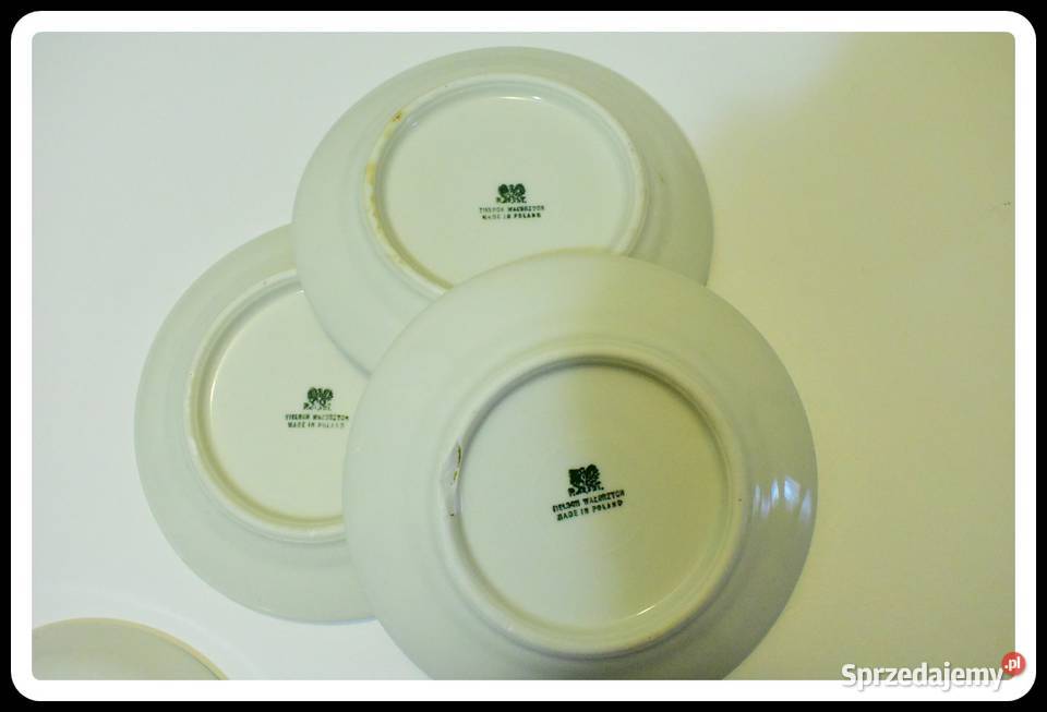 przedwojenne talerzyki Tielsch Wałbrzych Płock