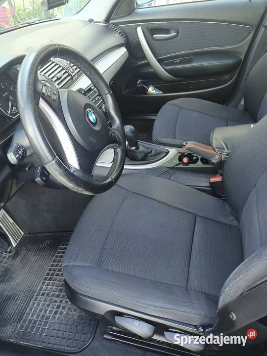 BMW seria 1 118d e87 2008 czarny Grudziądz