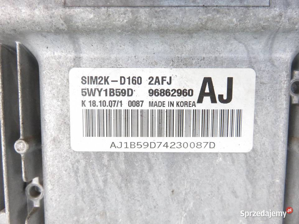 STEROWNIK CHEVROLET EPICA 20 96862960AJ 5WY1B59D