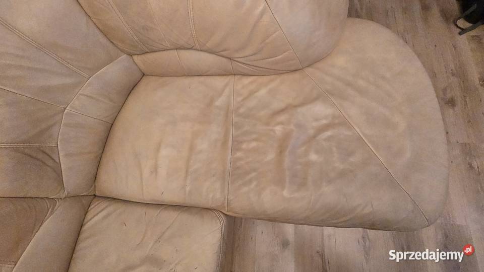 Sofa Kanapa skórzana narożnik z funkcją spania Rawa Mazowiecka