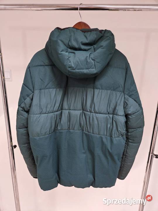Zielona kurtka zimowa pikowana z kapturem Tom Liszki