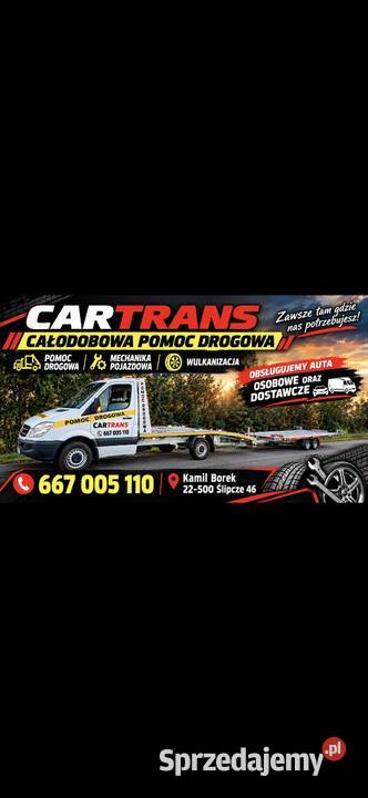 Całodobowa Pomoc Drogowa Ślipcze