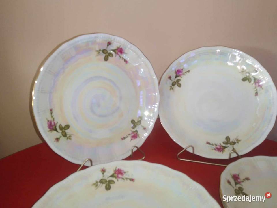 Komplet 6 Dużych Talerzy Fason Cora Trzy Róże Wałbrzych sprzedam