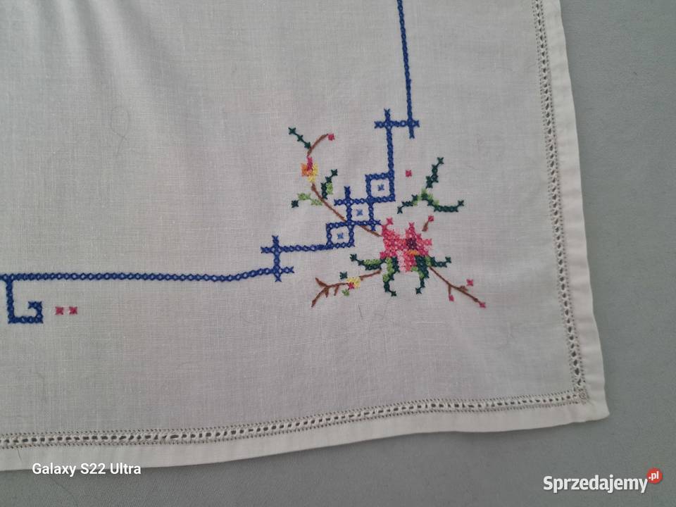 Serweta ręcznie haftowana łódzkie Skierniewice