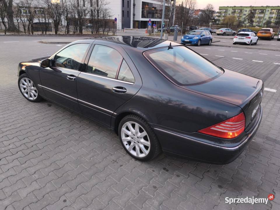 Mercedes S klasa 37 Benzyna LPG 2003 Zamiana nieuszkodzony Bydgoszcz