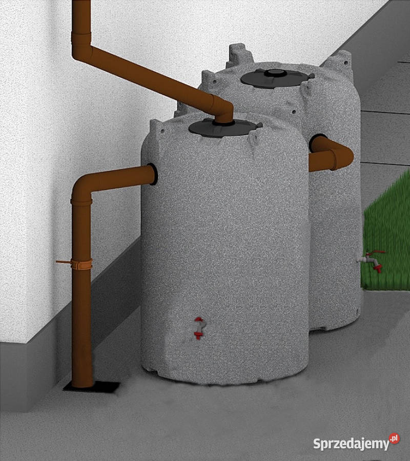 Zbiornik na wodę deszczową 2000L naziemny Granit Nawadnianie Wrocław