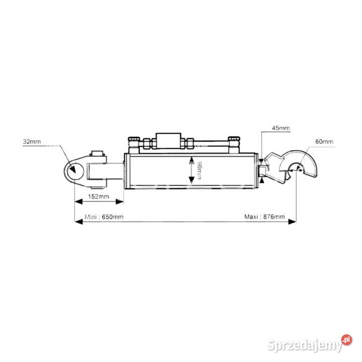 Łącznik centralny Górny Hydrauliczny KAT 33 Zbuczyn