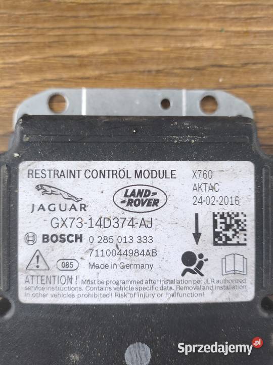 Sensor sterownik Airbag SRS Jaguar XE X760 Warszawa