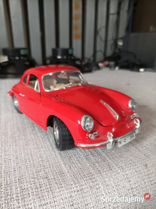 Porsche 356 B Burago model 118 Italy Modelarstwo Płock