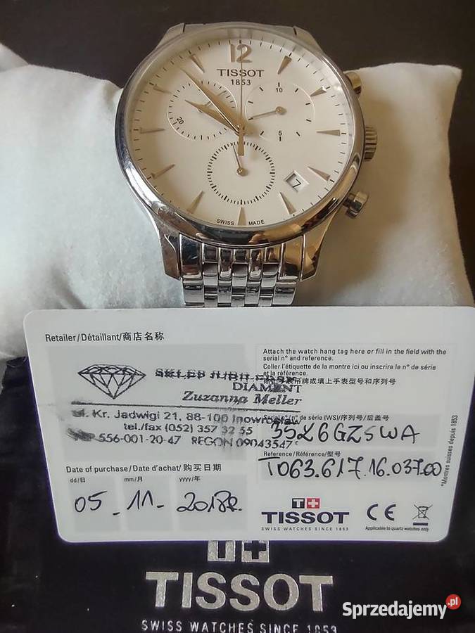 Zegarek TISSOT kujawsko-pomorskie Bydgoszcz sprzedam