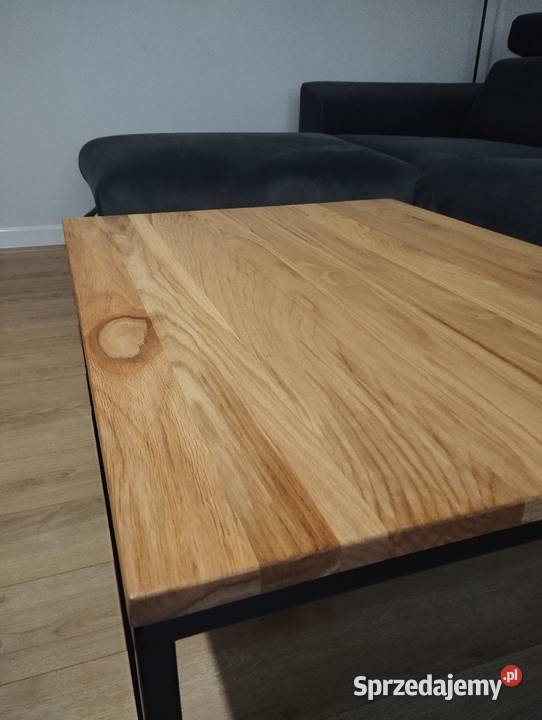 Stolik kawowy dębowy Loft 91cm Kluczbork