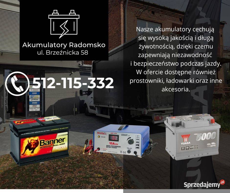 Akumulator YUASA YBX3096 76Ah 680A P Radomsko łódzkie